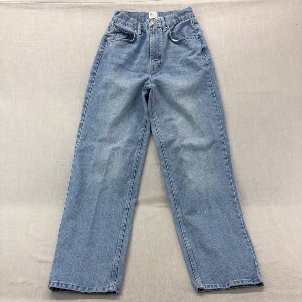 BDG Jeans Women 28 High-Rise Baggy Light Wash Blue Wide Leg Denim